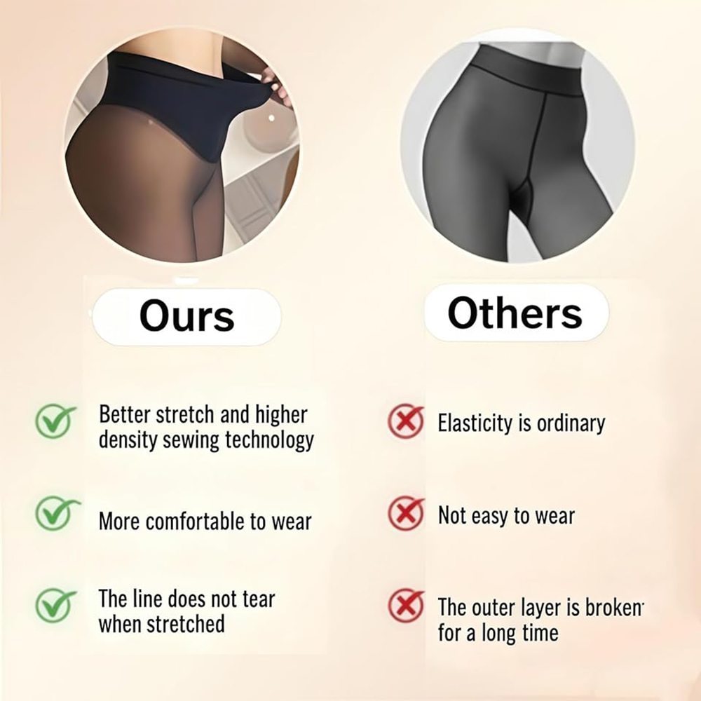 One Seam Fleece Lined Tights W - Tights Pantyhose Sheer reseña y precio