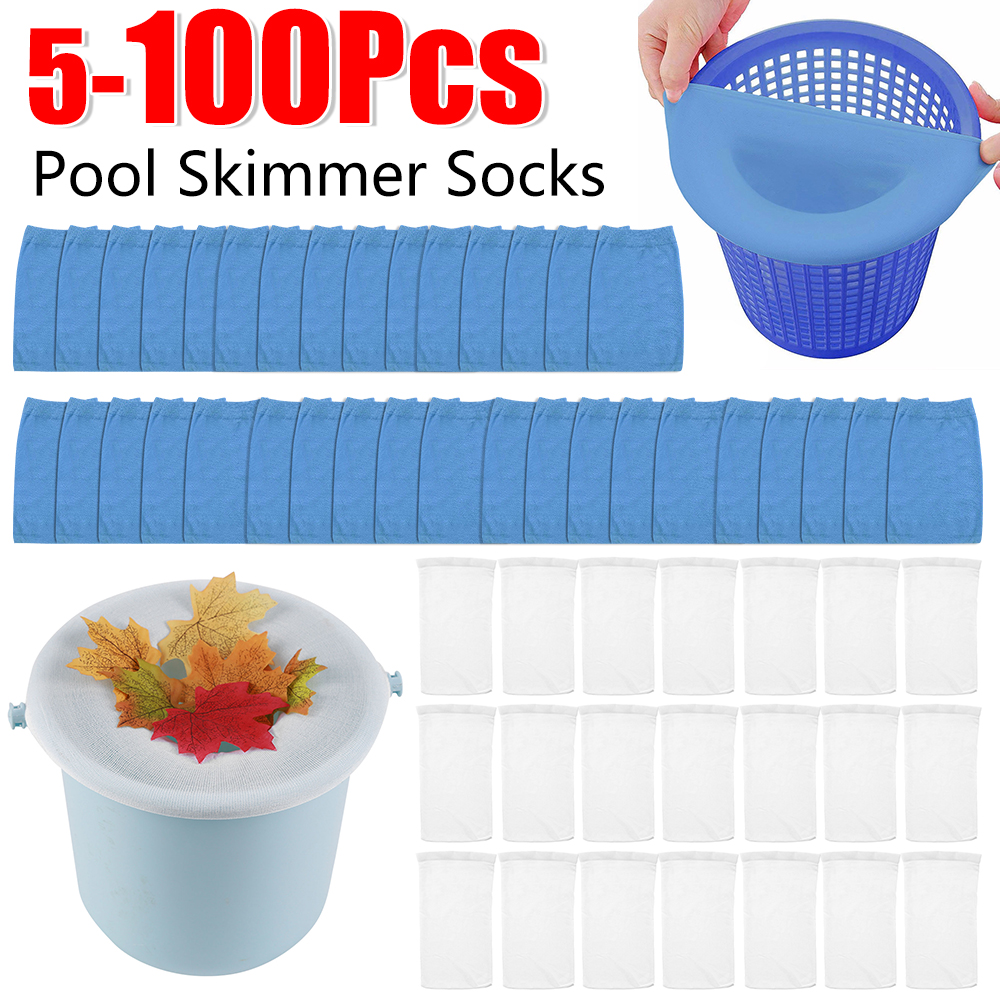 100-5PCS Pool Skimmer Socks El - Sock Organizer Tray reseña y precio