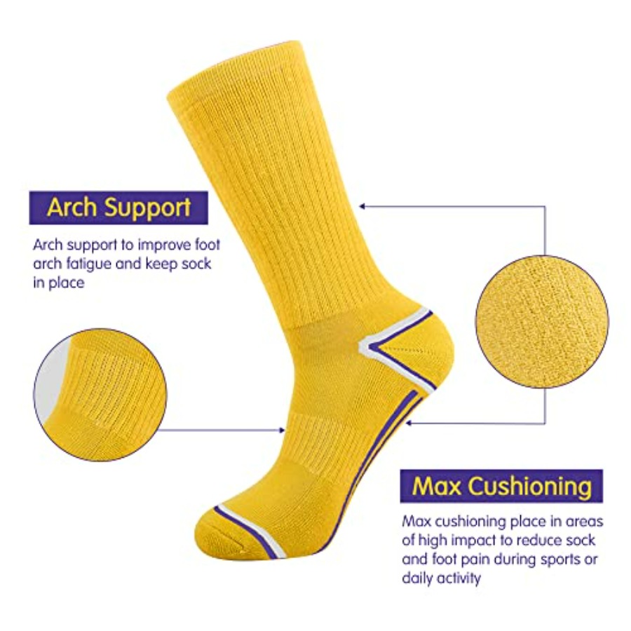 Mens 6 Pack Athletic Performan - Cotton Crew Sock Pack reseña y precio