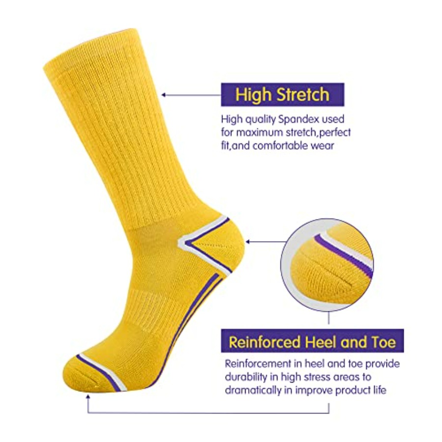 Mens 6 Pack Athletic Performan - Cotton Crew Sock Pack reseña y precio