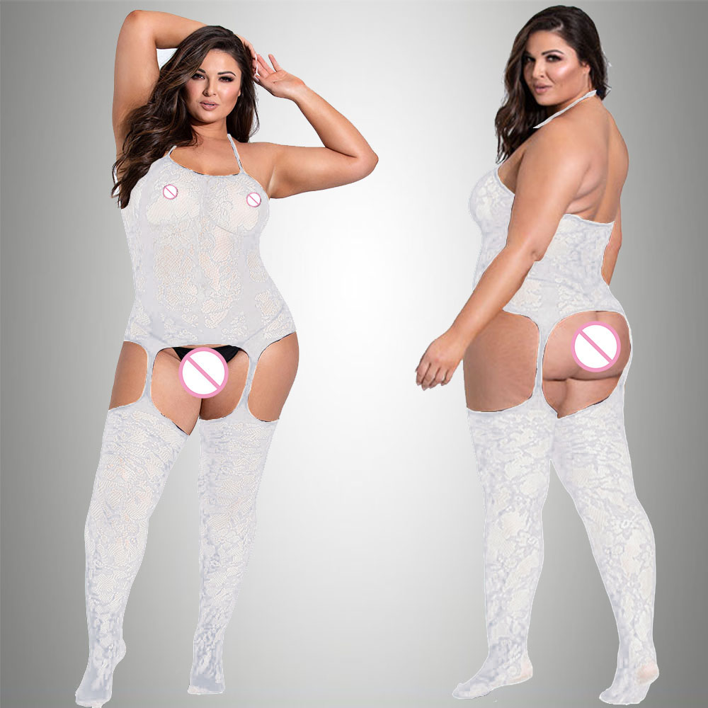 New Plus Size Bodystocking Bod - Fishnet Stocking Women reseña y precio