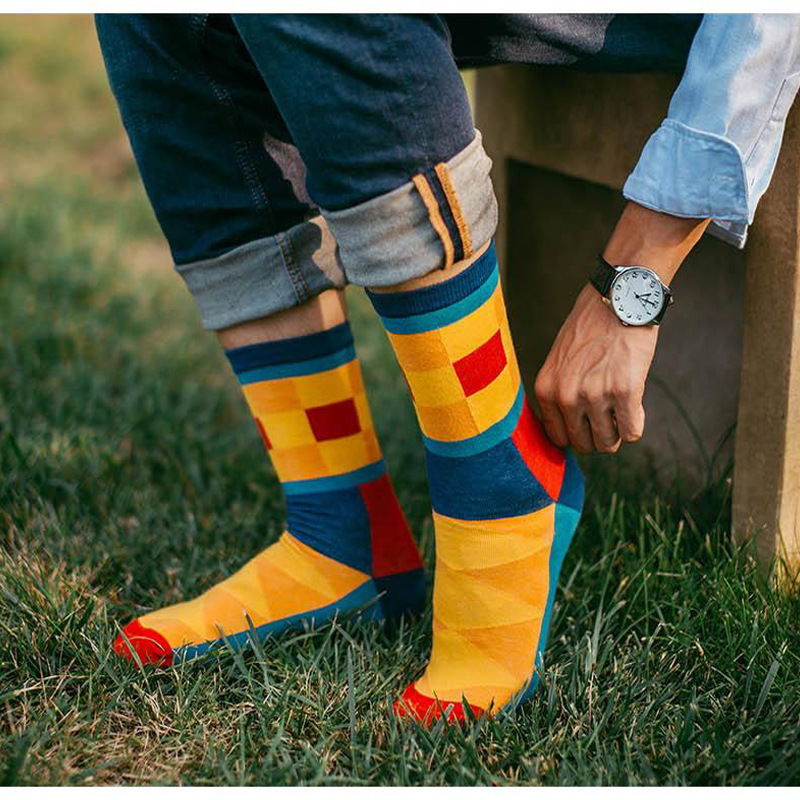 5Pairs Mens Fun Dress Socks, P - Cotton Crew Sock Pack reseña y precio