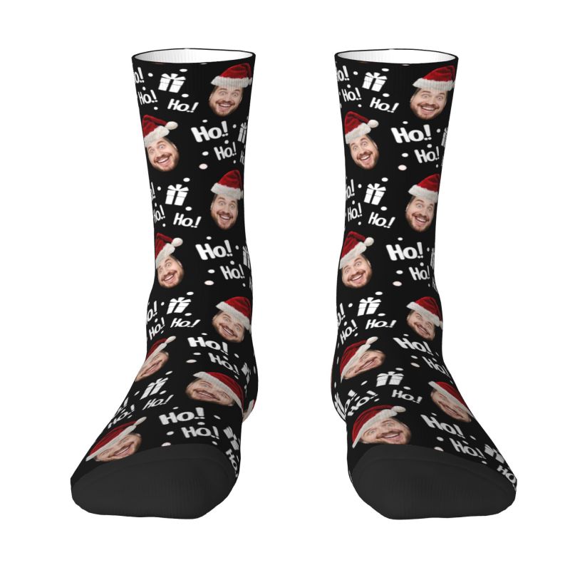 Christmas Face Photo Personali - Dress Sock Men reseña y precio