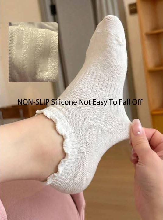 Cute Ruffle Ankle Socks for Wo - Silk Sock Bamboo reseña y precio