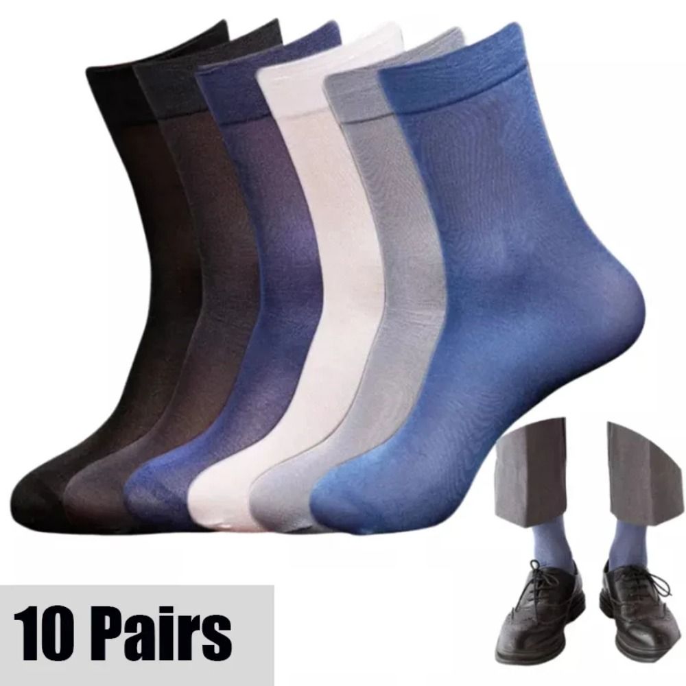 10pairs Fashion Breathable Men - Silk Sock Bamboo reseña y precio