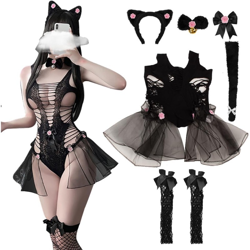 Women Sexy Lingerie Cosplay Ca - Fishnet Stocking Women reseña y precio