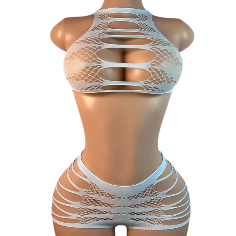 Sexy Lingerie +Panties Hollow  - Fishnet Stocking Women reseña y precio