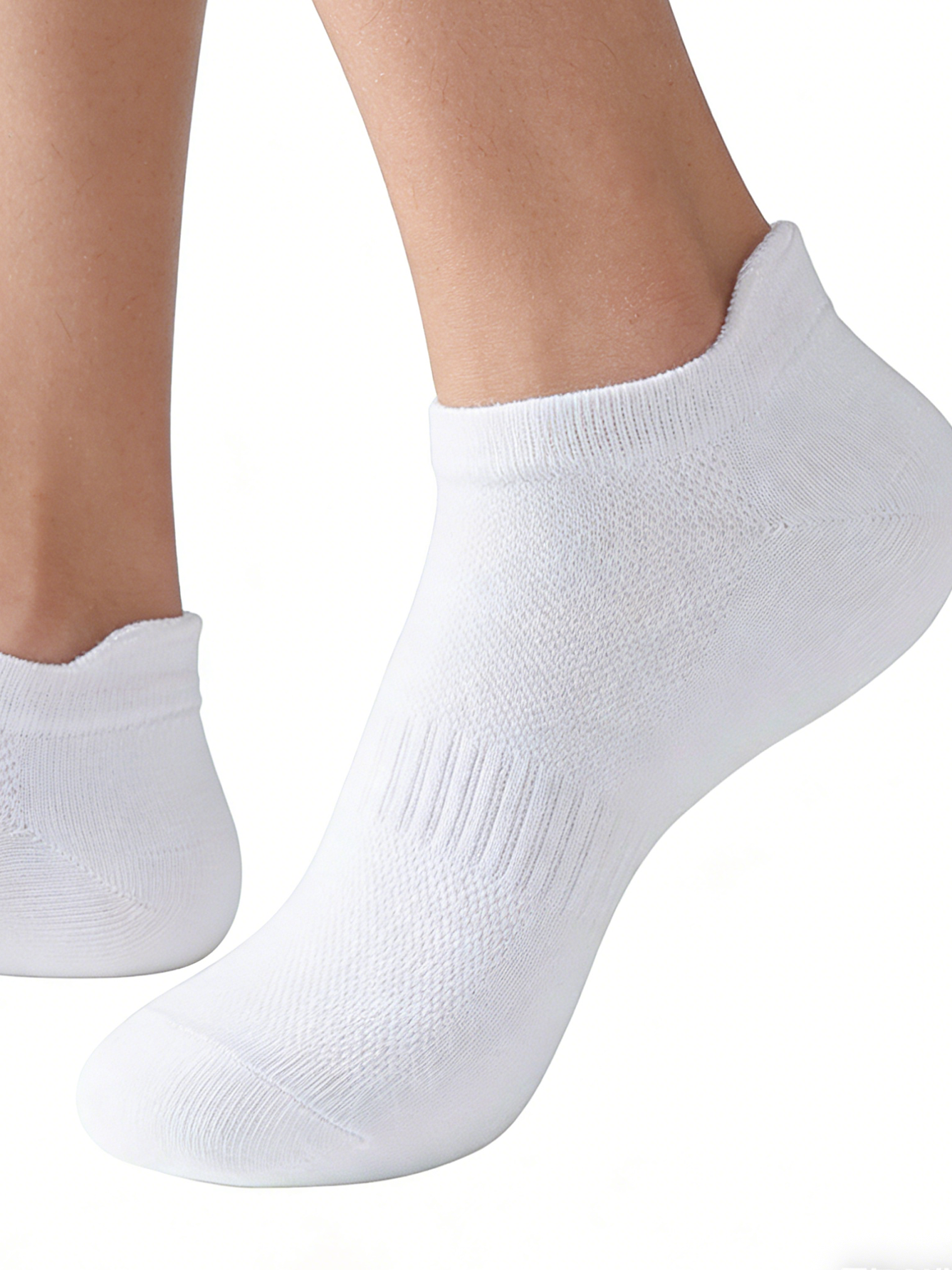 6 Pairs Women Men White Ankle  - No Show Sock Women reseña y precio