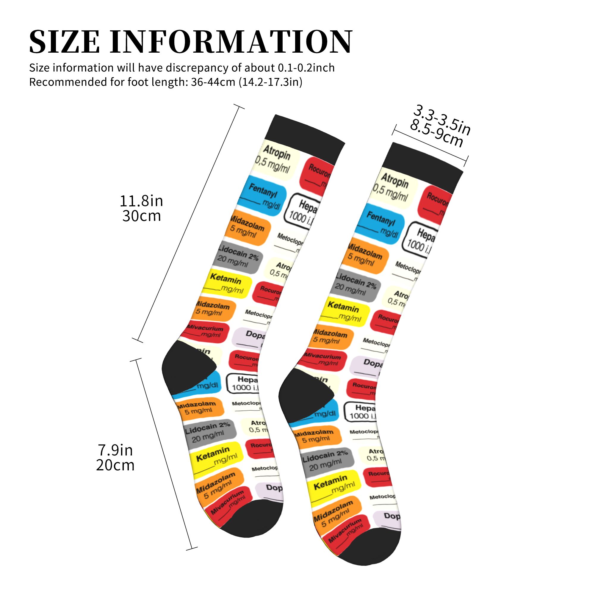 Anesthesia Medication Labels M - Compression Sock Medical reseña y precio