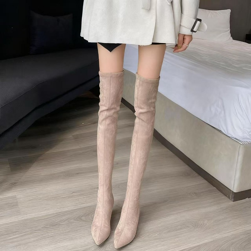 Sexy Women's Boots Pointed Toe - Knee High Sock Women reseña y precio