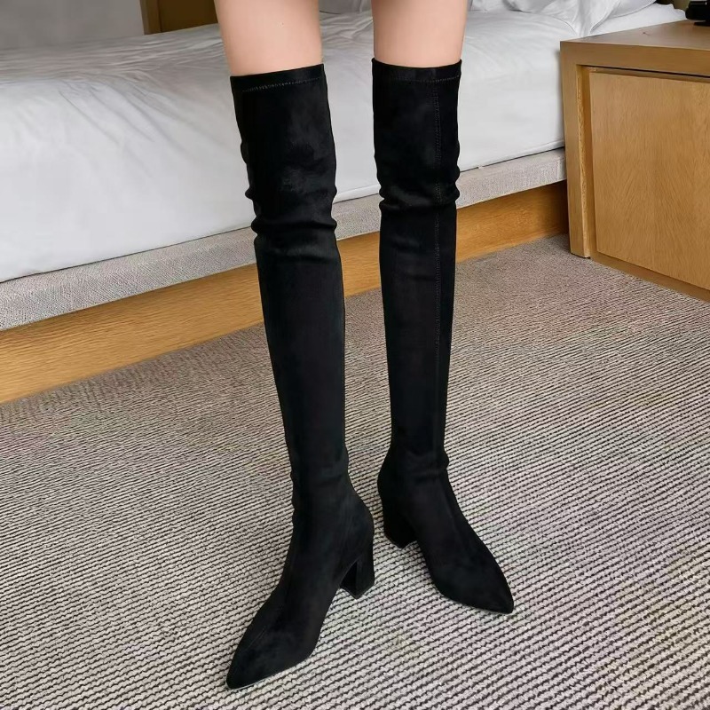 Sexy Women's Boots Pointed Toe - Knee High Sock Women reseña y precio