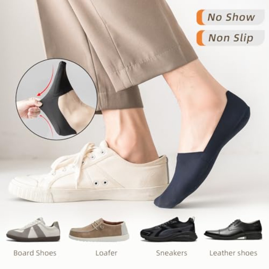 Caudblor Men Thin No Show Sock - Invisibility Sock Loafer reseña y precio
