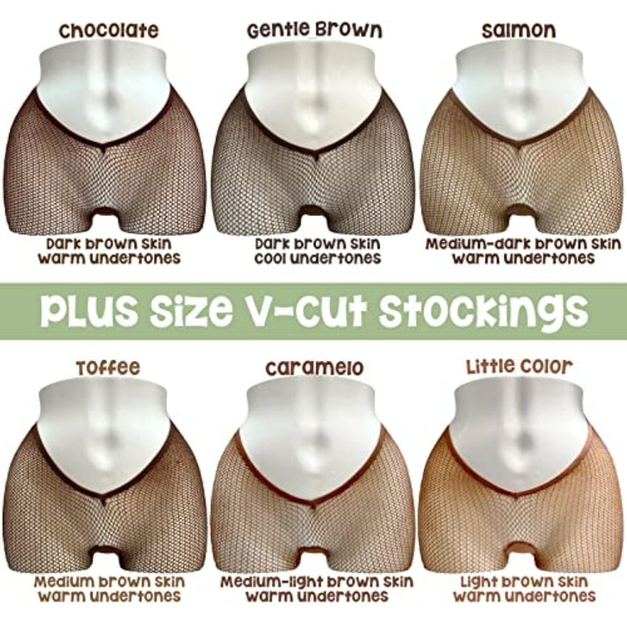 V-Cut Skintone Gold Glitter Fi - Fishnet Stocking Women reseña y precio