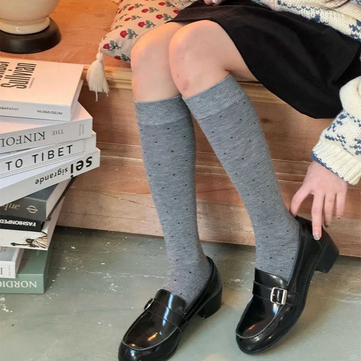 SP&CITY Winter Sweet Polka Dot - Silk Sock Bamboo reseña y precio