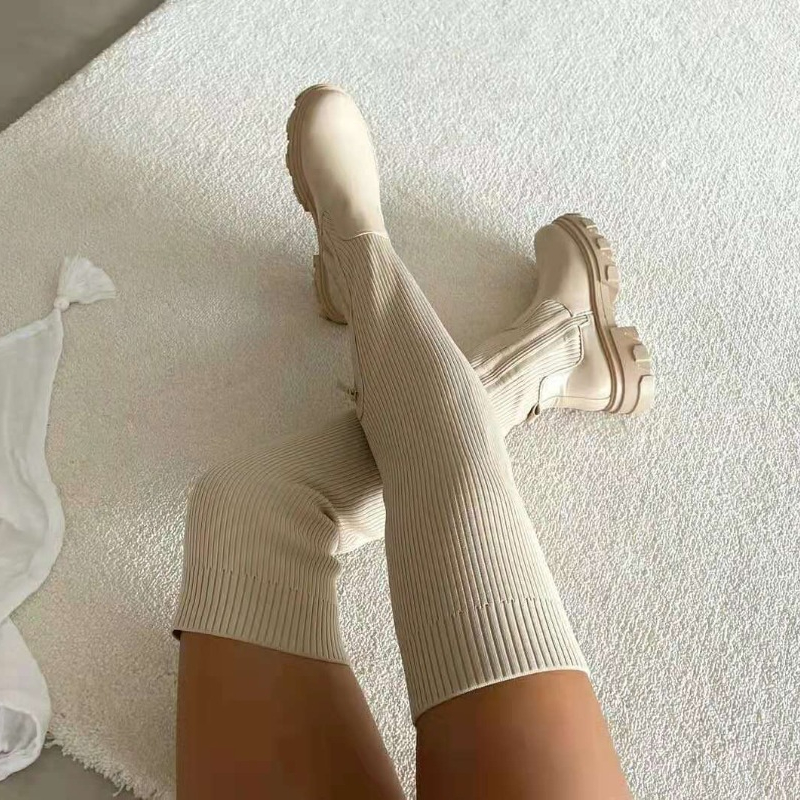 2025 Winter Shoes Women Socks  - Knee High Sock Women reseña y precio
