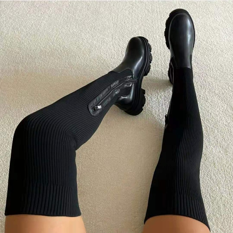 2025 Winter Shoes Women Socks  - Knee High Sock Women reseña y precio