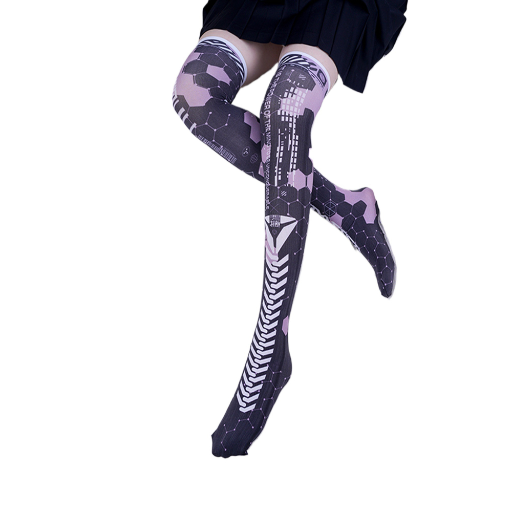 Anime Game Robot AI Mech Stock - Knee High Sock Women reseña y precio