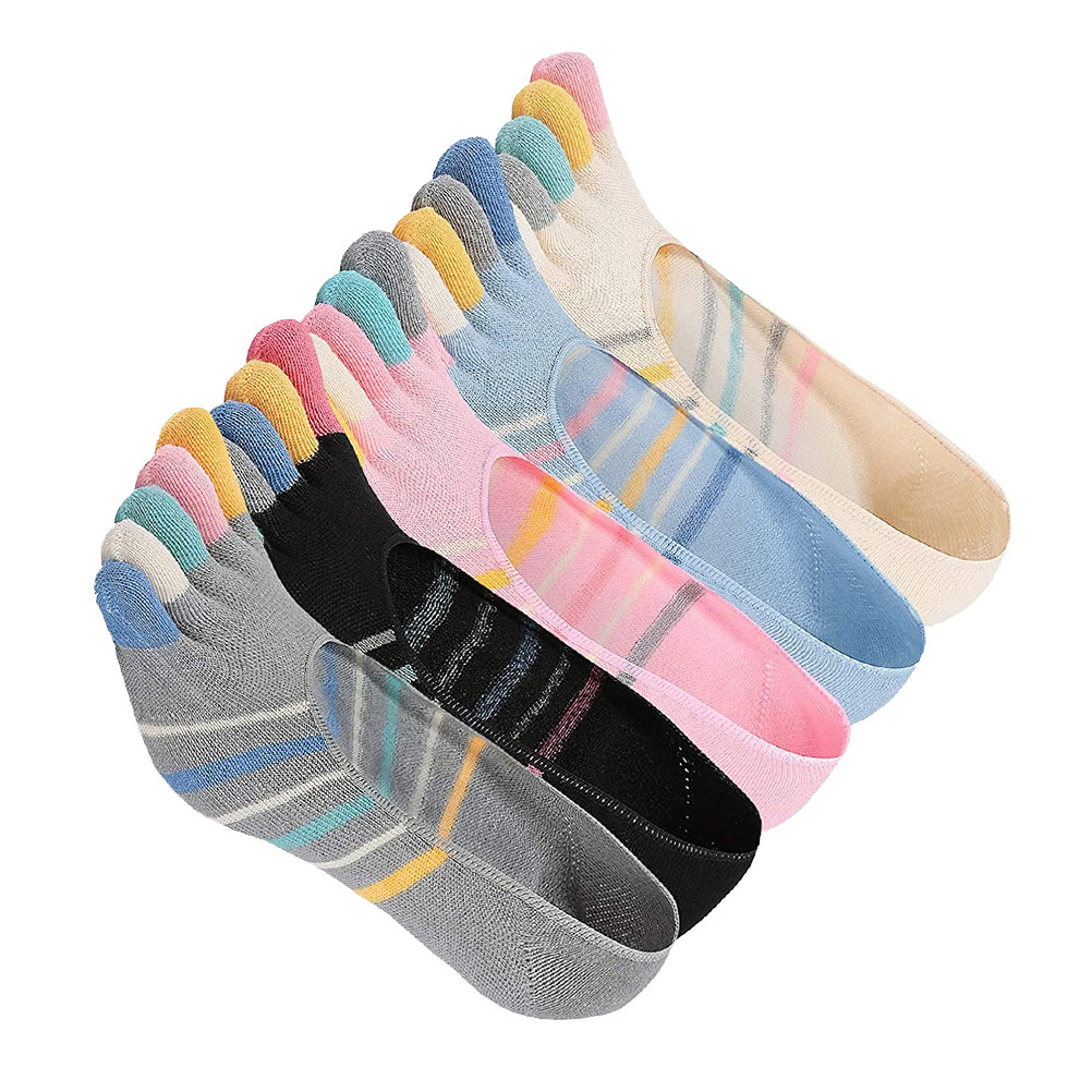 5Pairs Yoga Toe Socks Women Lo - Invisibility Sock Loafer reseña y precio