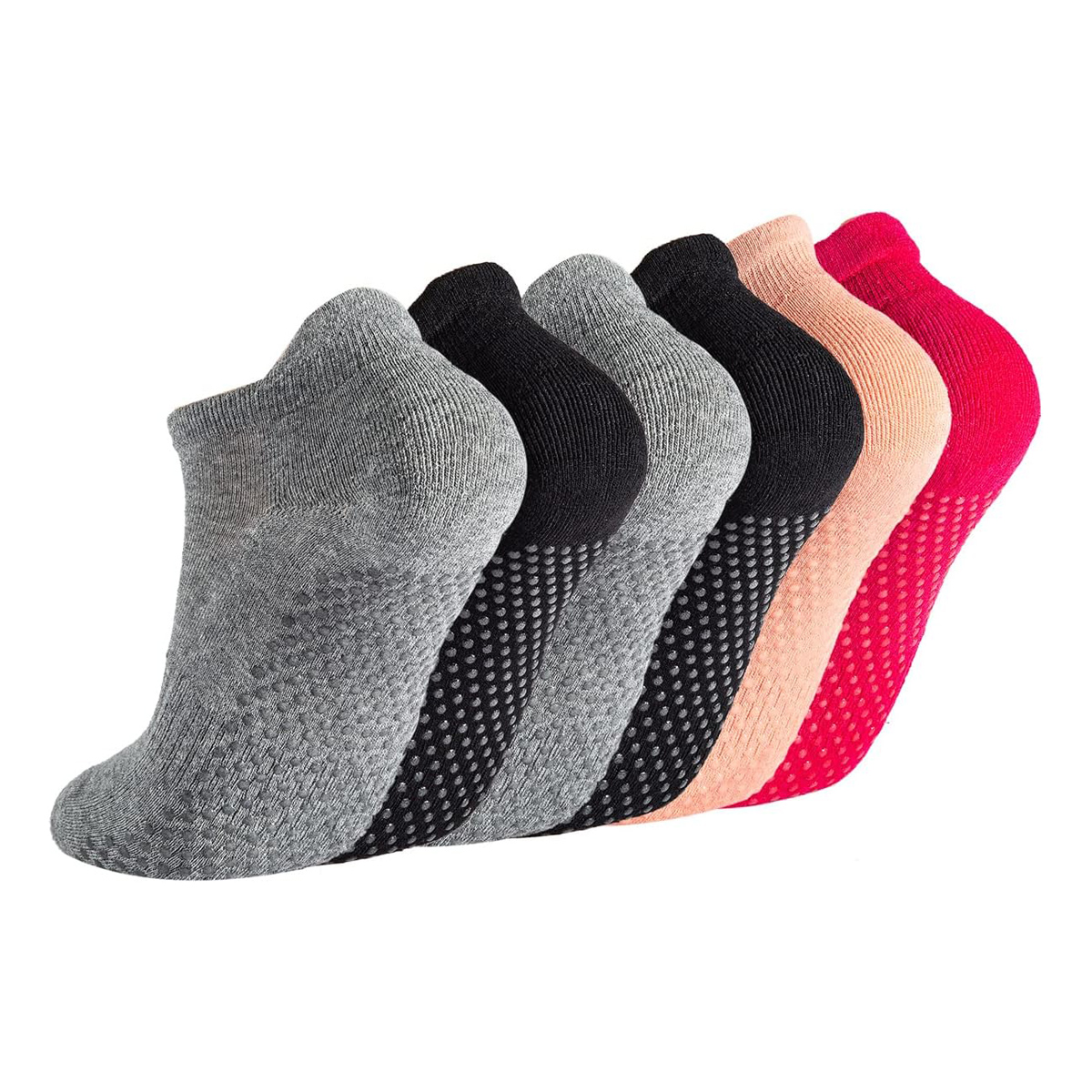 6 Pairs Yoga Socks for Women P - Grip Sock Yoga reseña y precio