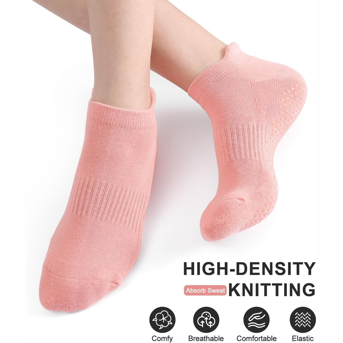6 Pairs Yoga Socks for Women P - Grip Sock Yoga reseña y precio