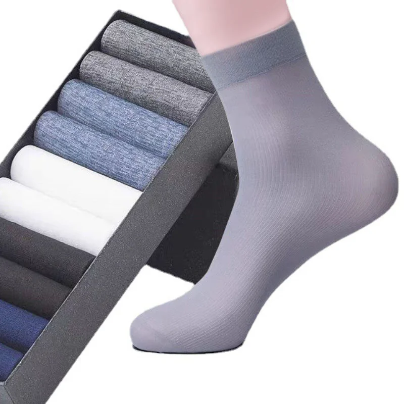 10Pairs Men Socks Summer Ultra - Silk Sock Bamboo reseña y precio
