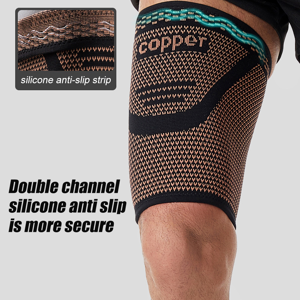 1pc Copper Thigh Compression S - Compression Sleeve Calf reseña y precio