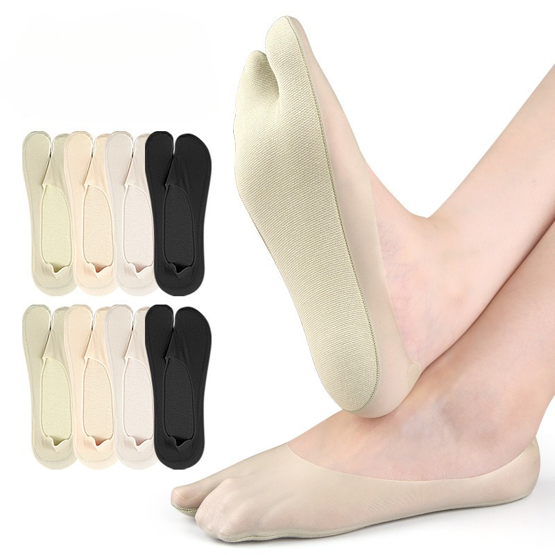 A pair of summer thin ice silk - Toe Sock Split reseña y precio