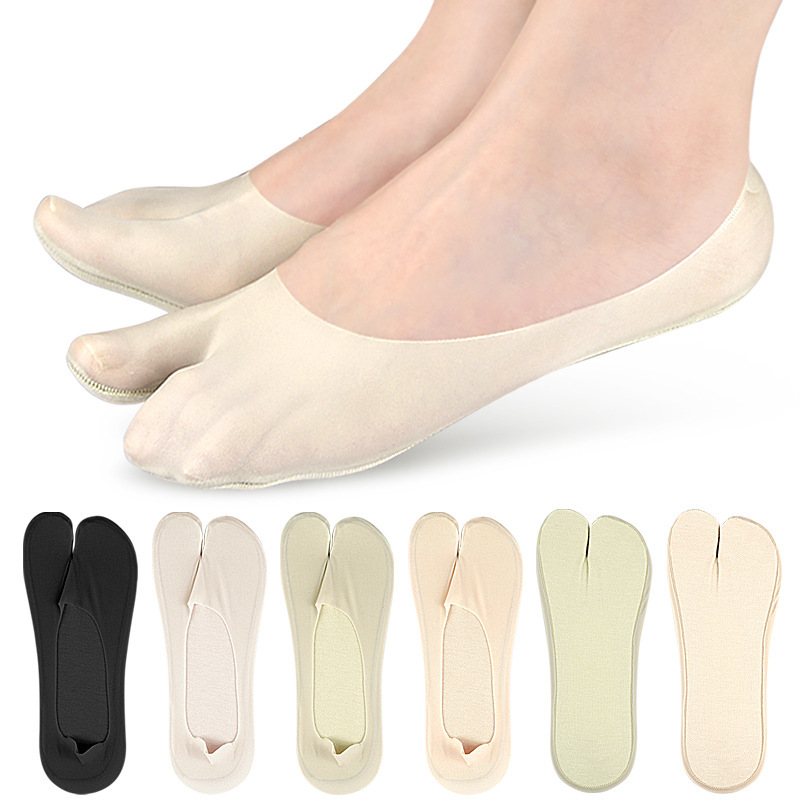 A pair of summer thin ice silk - Toe Sock Split reseña y precio