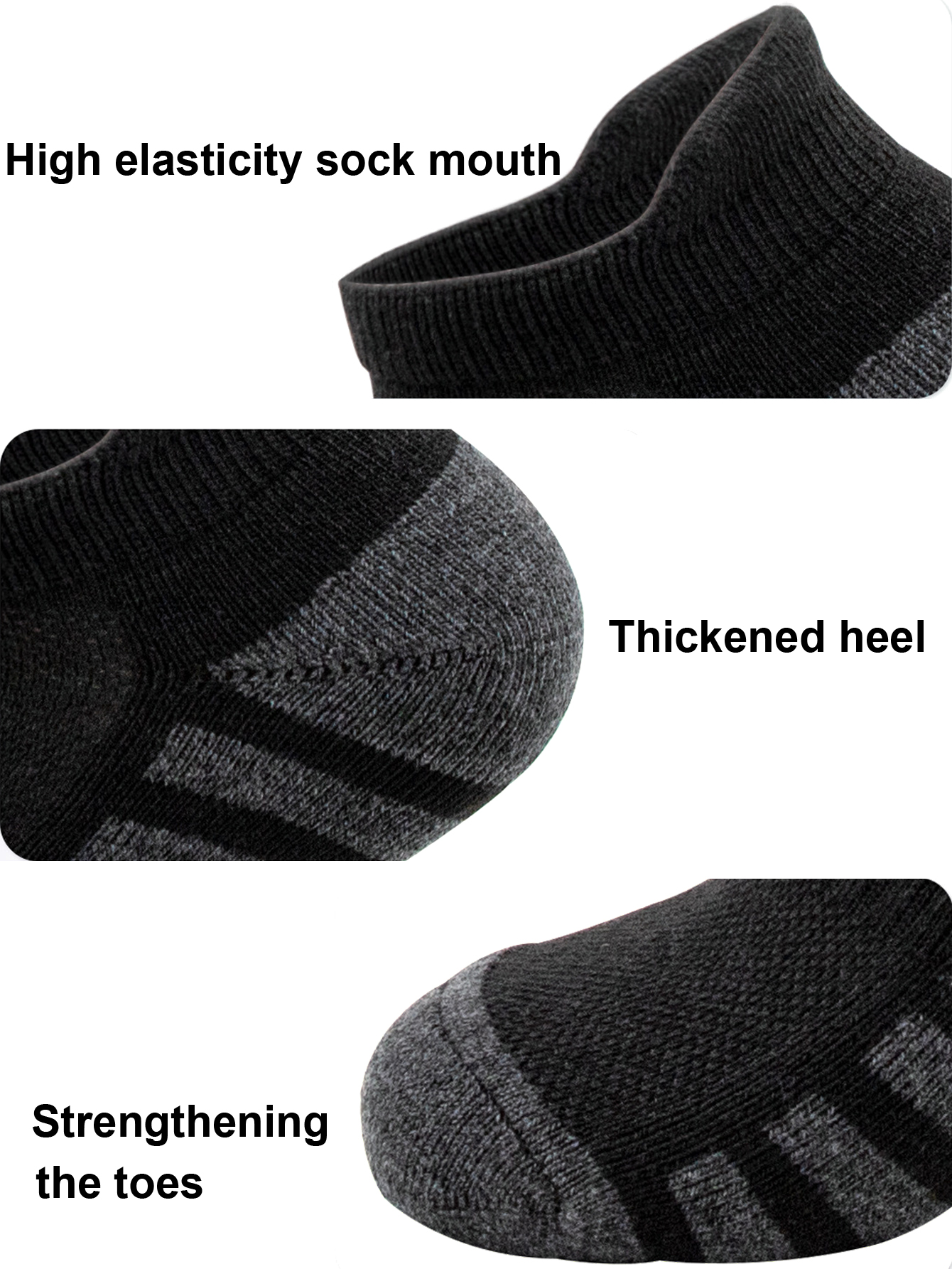 6/12 Pairs Low Cut Ankle Socks - Athletic Sock Cushion reseña y precio