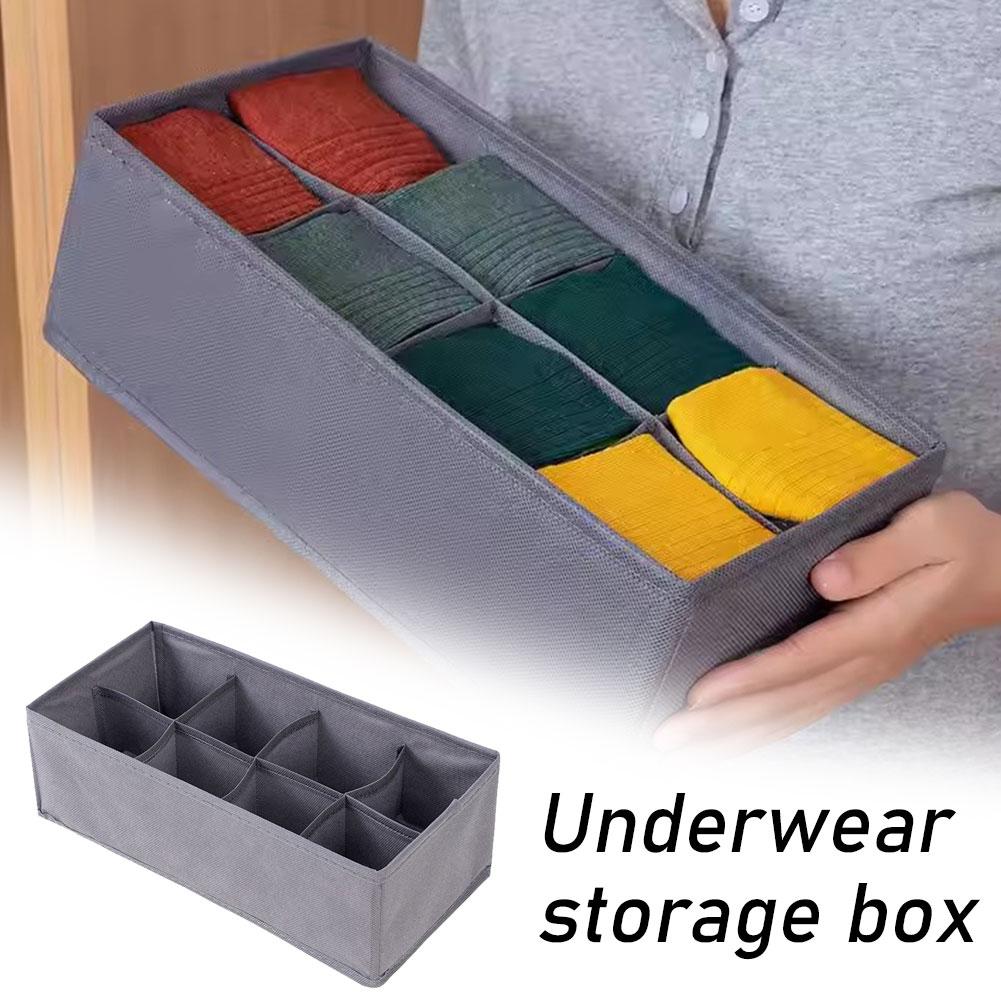 6/7/8/24 Grids Foldable Fabric - Sock Organizer Tray reseña y precio