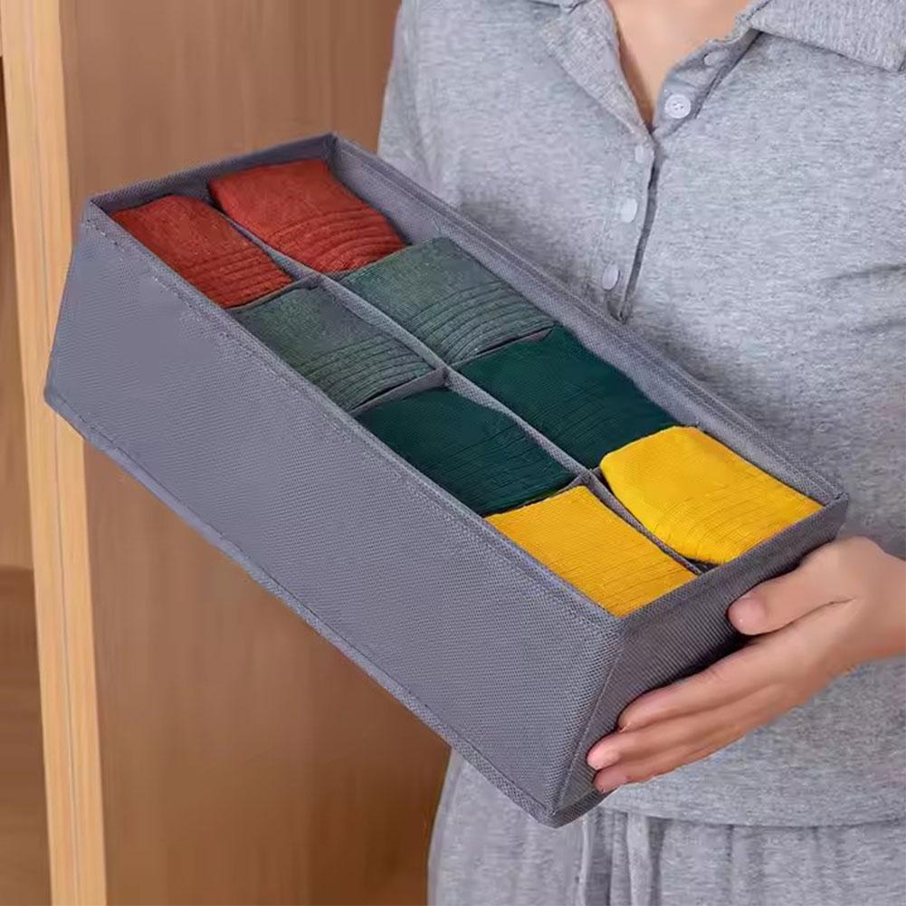 6/7/8/24 Grids Foldable Fabric - Sock Organizer Tray reseña y precio