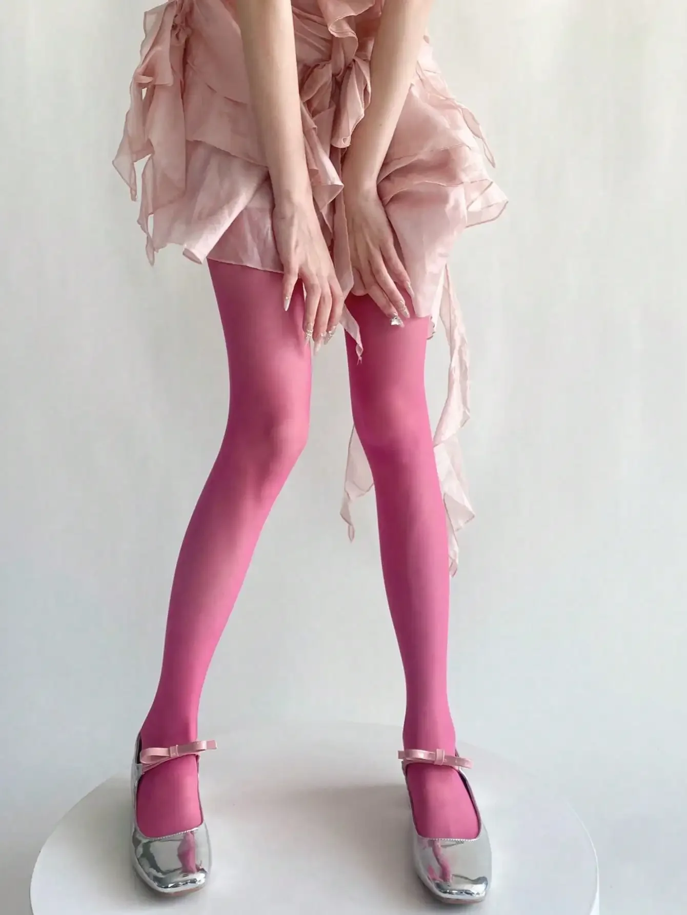 1 Pair Women's Shimmery Aurora - Tights Pantyhose Sheer reseña y precio