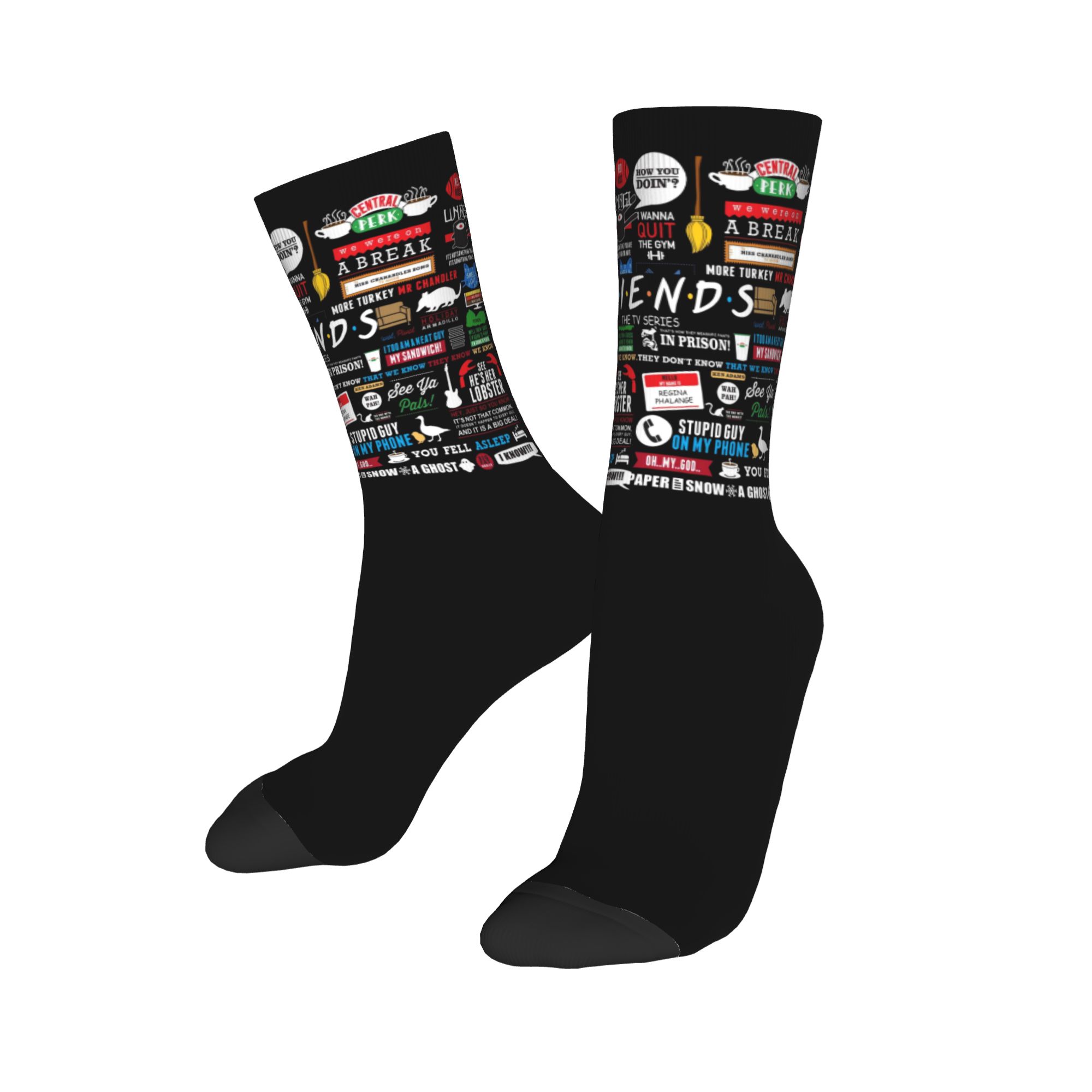 Custom Cute Funny TV Show Frie - No Show Sock Women reseña y precio