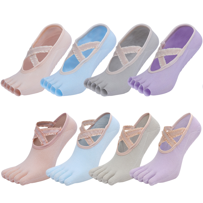Five Finger Yoga Socks Lace Cr - Toe Sock Split reseña y precio