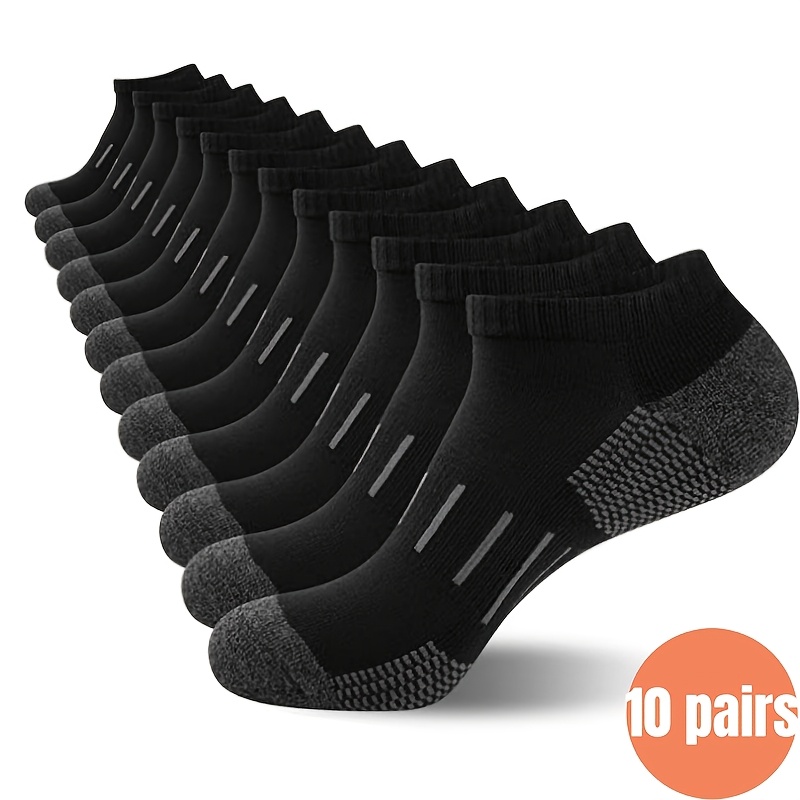 10 Pairs Men's Ankle Socks Hee - Ankle Sock Low Cut reseña y precio