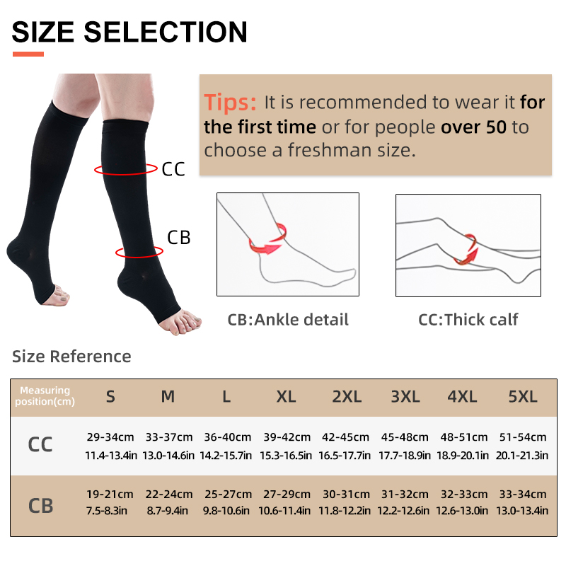 S-5XL 2pcs/Pair Medical Compre - Compression Sleeve Calf reseña y precio