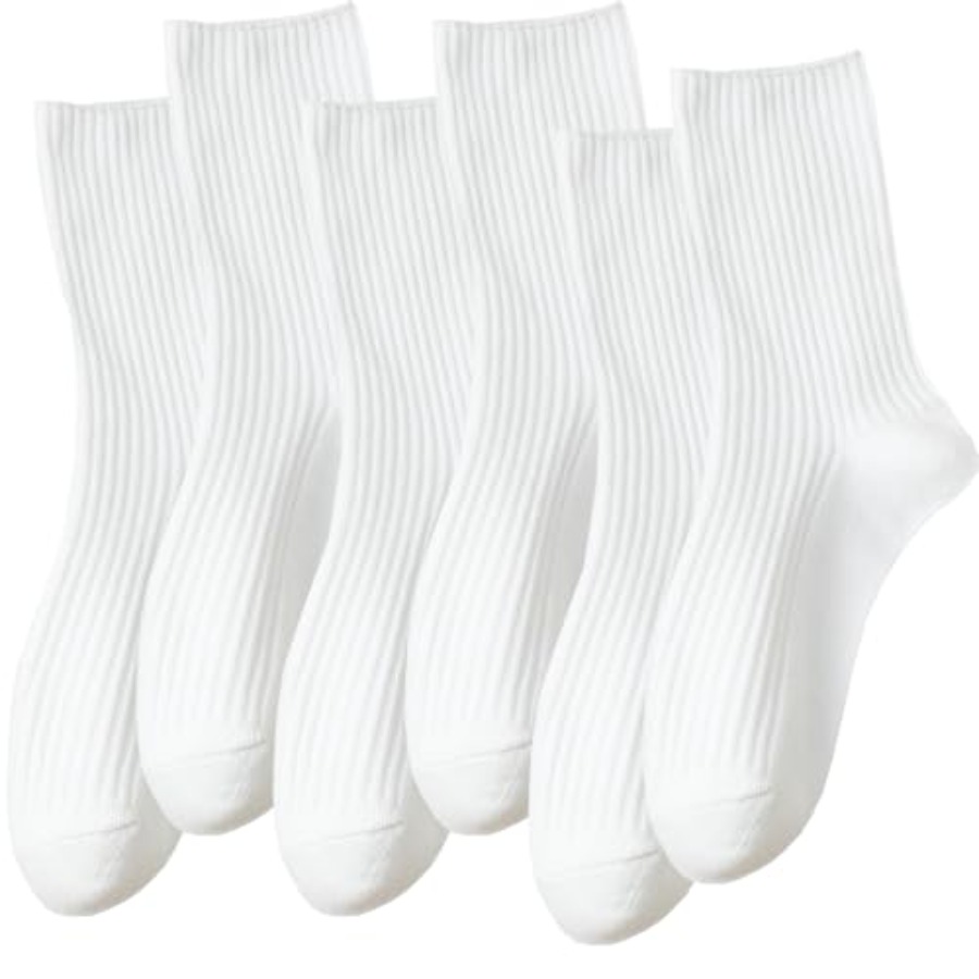 DOKUTOKU Womens Crew Socks Siz - Cotton Crew Sock Pack reseña y precio