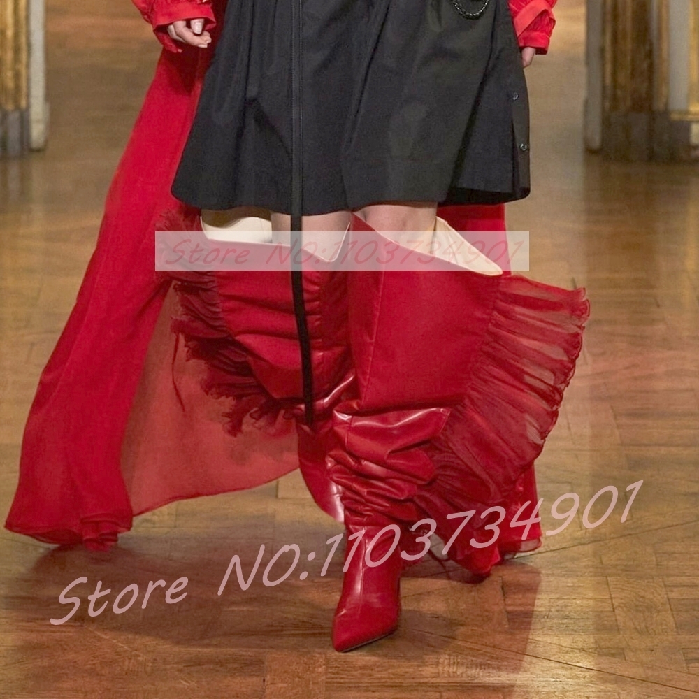 Ruffles Tulle Slouchy Sock Sty - Boot Sock Slouchy reseña y precio