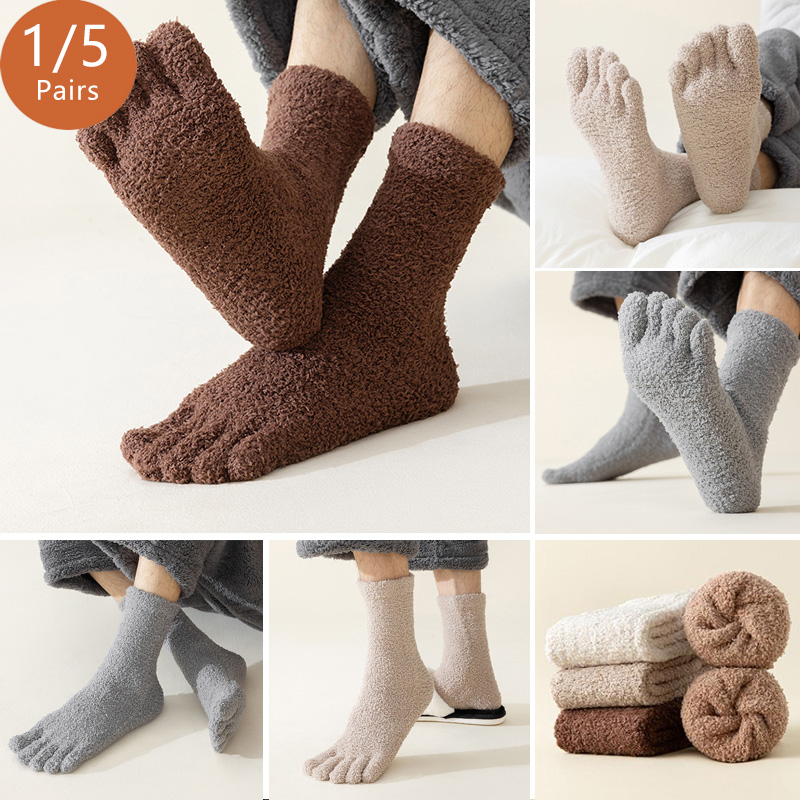 1/5 Pairs Mans Thermal Toe Soc - Thermal Sock Winter reseña y precio