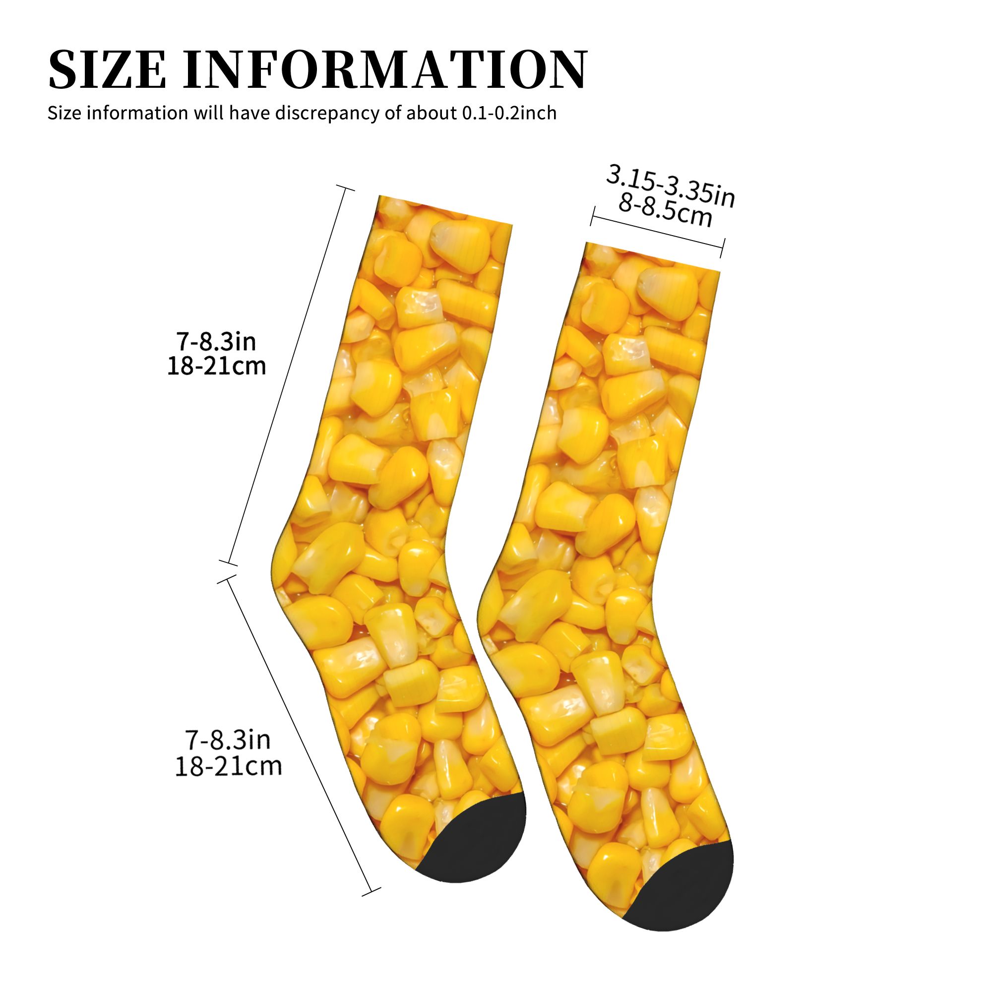 It's Corn Yellow Corn Kernels  - Dress Sock Men reseña y precio